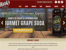 Tablet Screenshot of hanksbeverages.net